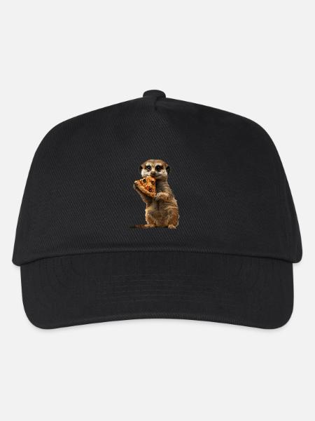 Erdmännchen - Kinder Basecap - Schwarz