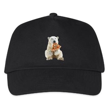 Eisbär - Kinder Basecap - Schwarz - Vorne