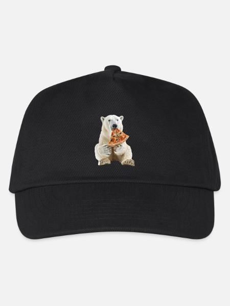 Eisbär - Kinder Basecap - Schwarz