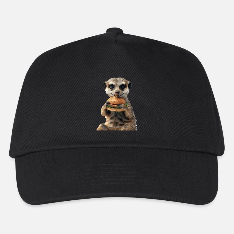 Erdmännchen - Kinder Basecap - Schwarz