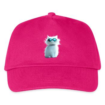 Chat Angora Blanc Chat Angora Chats Angora Mignons - Casquette de baseball Enfant - fuchsia - Devant