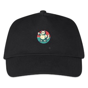 Gros chat avec les pouces vers le bas - Casquette de baseball Enfant - noir - Devant