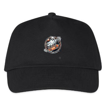 Scary ghost skateboarder on skateboard - Kids’ Baseball Cap - black - Front