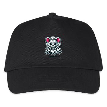 Dangereux hamster rat crâne - Casquette de baseball Enfant - noir - Devant