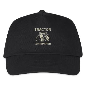Tractor Tractor Whisperer Farmer Farming - Kids’ Baseball Cap - black - Front