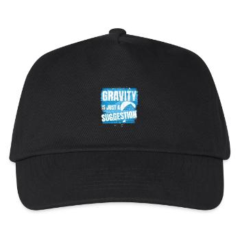 Gravity Is Just a Suggestion – Paragliding - Kids’ Baseball Cap - black - Front