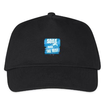 Soar Above the Rest – Paragliding Design - Kids’ Baseball Cap - black - Front