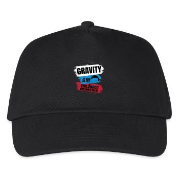 La gravité est mon ennemi juré d’enfance – Le plaisir du parapente - Casquette de baseball Enfant - noir - Devant