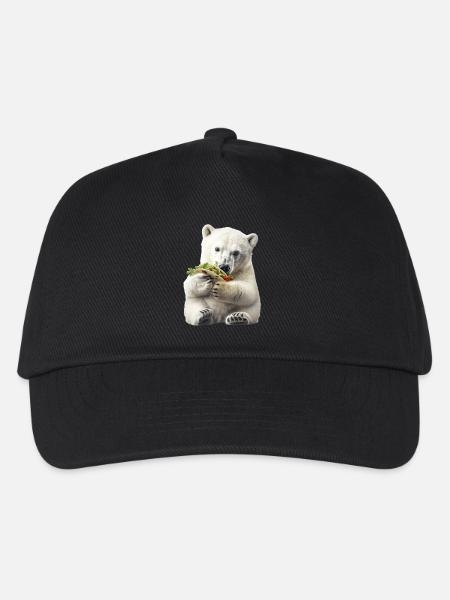 Eisbär - Kinder Basecap - Schwarz