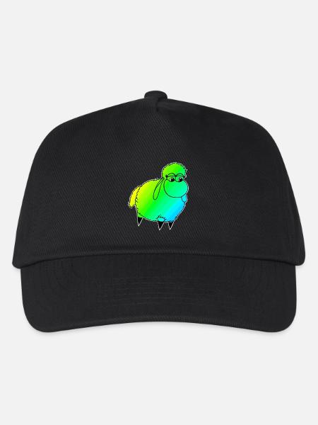 Wolly Sheeeepling Retro wave - Kinder Basecap - Schwarz