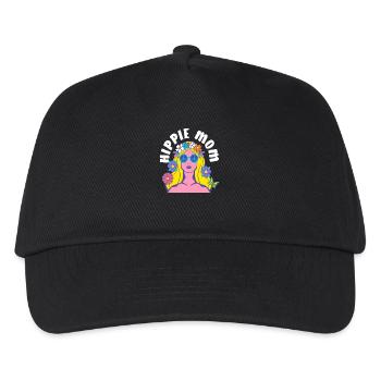 Hippie Mom Blumenhaarband Sonnenbrille - Kinder Basecap - Schwarz - Vorne