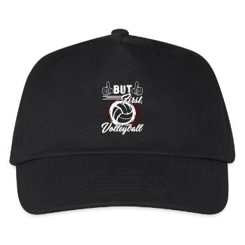 But First Volleyball - Kids’ Baseball Cap - black - Front