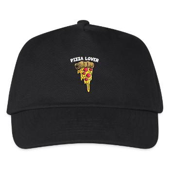 Pizzeria Italy Pizza Lover Crust Pizza - Kids’ Baseball Cap - black - Front