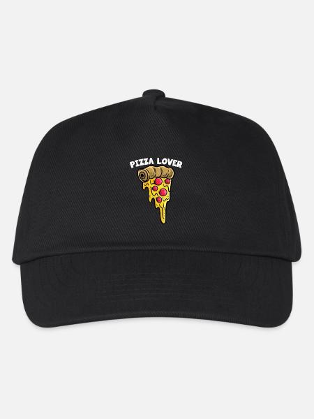 Pizzeria Italien Pizza Liebhaber Kruste Pizza - Kinder Basecap - Schwarz