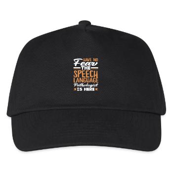Don't worry, the speech therapist is there - Kids’ Baseball Cap - black - Front
