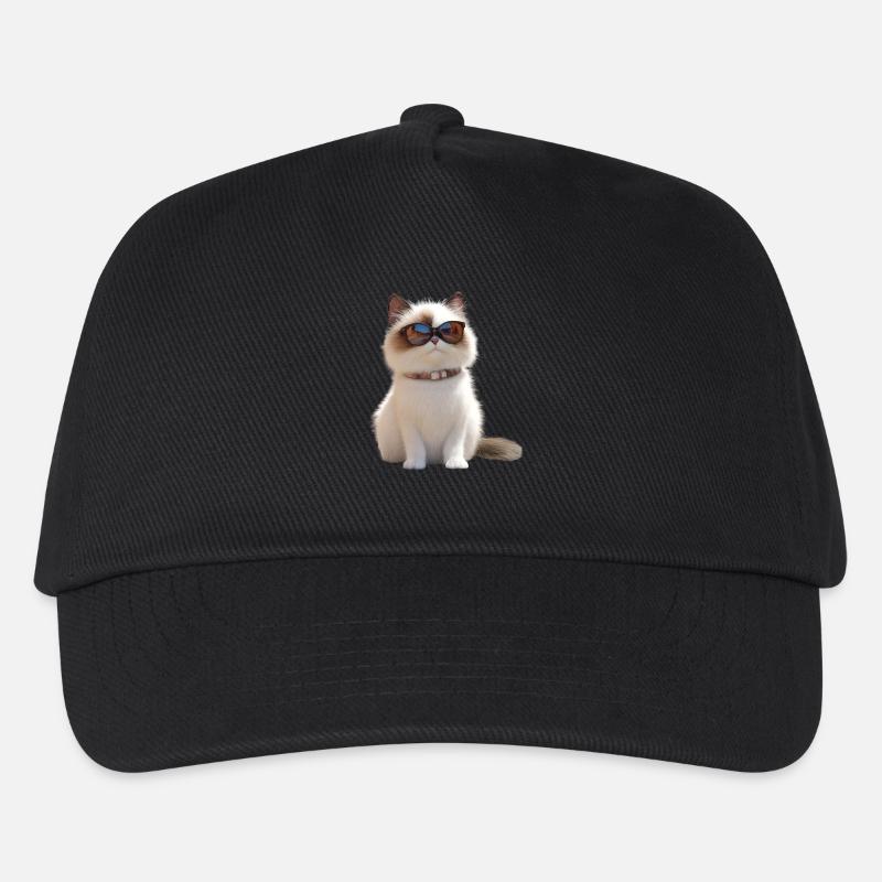 Chat Ragdoll Chat Ragdoll Chat Mignon Chats Ragdoll - Casquette de baseball Enfant - noir