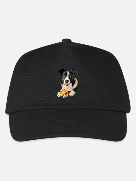 Border Collie - Kinder Basecap - Schwarz