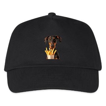 Doberman - Casquette de baseball Enfant - noir - Devant