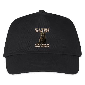 Funny Cats Saying Adult Old People Grandma Grandpa - Kids’ Baseball Cap - black - Front