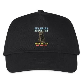 Funny Cats Saying Adult Old People Grandma Grandpa - Kids’ Baseball Cap - black - Front