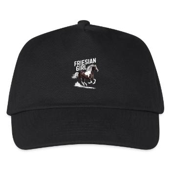 Fière cavalière frisonne - Casquette de baseball Enfant - noir - Devant