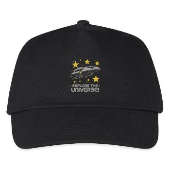RAUMSCHIFFE - Kinder Basecap - Schwarz - Vorne