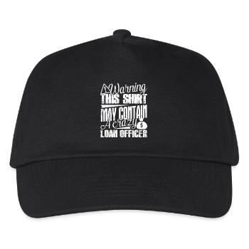 Loan Officer Crazy Loan Officer - Kids’ Baseball Cap - black - Front
