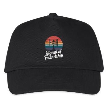 Signal Der Freundschaft Ham Radio Amateur Radio - Kinder Basecap - Schwarz - Vorne