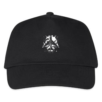 Airplane Sketch - Kids’ Baseball Cap - black - Front