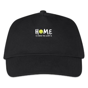 Sport Home Where Court Is Tennis - Kids’ Baseball Cap - black - Front