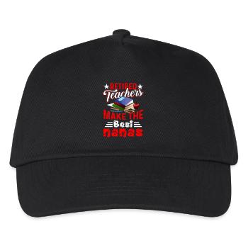 Retired Teacher Make The Best Nanas - Kids’ Baseball Cap - black - Front