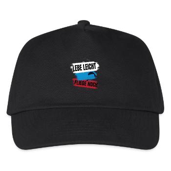 Live light, fly high - Kids’ Baseball Cap - black - Front