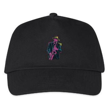 Découvrez la magie du jazz avec le saxophone - Casquette de baseball Enfant - noir - Devant