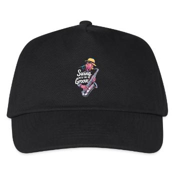 Swing Into The Groove Jazz Saxophone - Kids’ Baseball Cap - black - Front