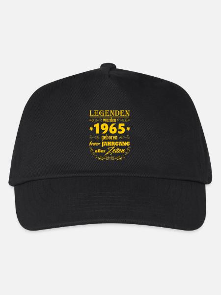 Legende 1965 Jahrgang 60. Geburtstag Geschenk - Kinder Basecap - Schwarz