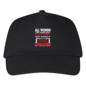 Crane Operator Married A Crane Operator - Kids’ Baseball Cap - black - Front