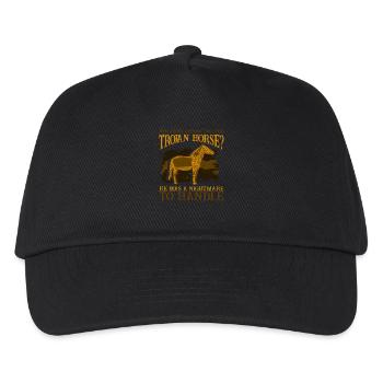 He Was A Nightmare To Handle Mythology - Kids’ Baseball Cap - black - Front