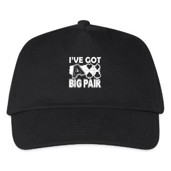 Poker Got a Big Pair Poker - Kids’ Baseball Cap - black - Front