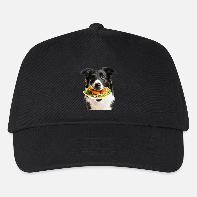 Border Collie - Kinder Basecap - Schwarz