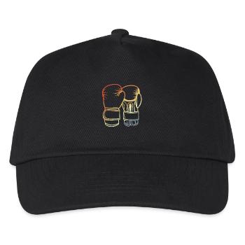 Gants de boxe vintage - Casquette de baseball Enfant - noir - Devant