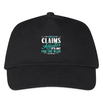 Claims Adjuster Is Not For The Weak - Kids’ Baseball Cap - black - Front