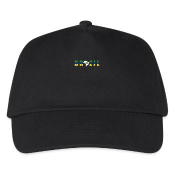 Brasilien Brazil shirt Brasilianer Rio de Janeirao - Kinder Basecap - Schwarz - Vorne