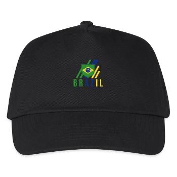 Brazil Brazil shirt Brazilian Rio de Janeirao - Kids’ Baseball Cap - black - Front