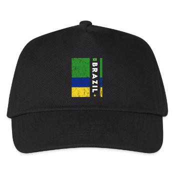 Brazil Brazil shirt Brazilian Rio de Janeirao - Kids’ Baseball Cap - black - Front