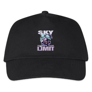 Sky is the Limit - Paraglider Spruch - Kinder Basecap - Schwarz - Vorne
