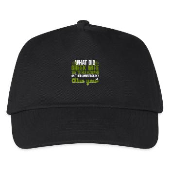 Jubiläum Olive You Griechische Mythologie - Kinder Basecap - Schwarz - Vorne