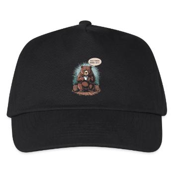 Bear coffee for morning grouches - Kids’ Baseball Cap - black - Front