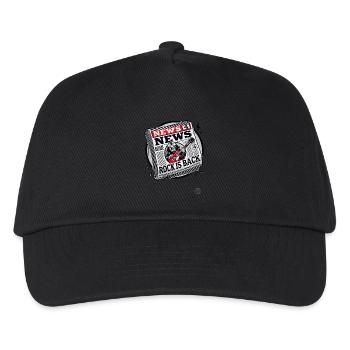 Fake newspaper: Rock music is back - Kids’ Baseball Cap - black - Front