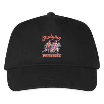 Sprinting Studying Jography Running - Kids’ Baseball Cap - black - Front