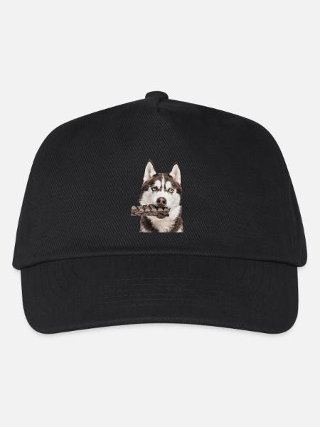Sibirischer Husky - Kinder Basecap - Schwarz